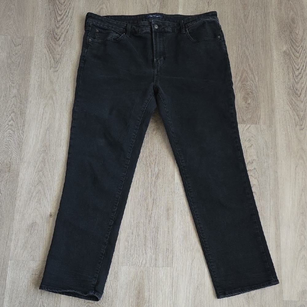 Aeropostale Black Slim Straight Denim Jeans